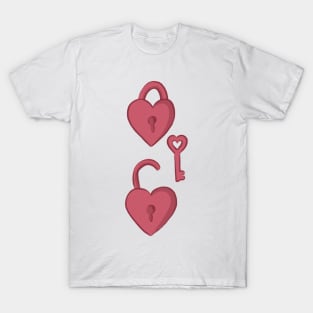 Love is the key. Unlock your heart T-Shirt